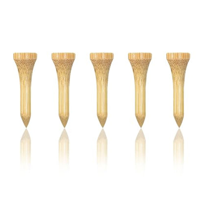 Wooden Golf Tees 3-1/4", 2-3/4", 1-1/2" Available,100 Count (Natural Color, White, Black, Blue, Red, Pink)