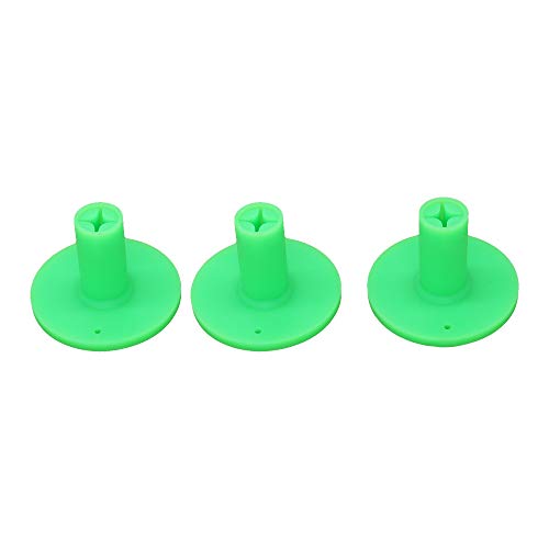 Golf Rubber Tee Holder Set for Golf Driving Range Tee Practice Tool Pack of 3 - color: Green