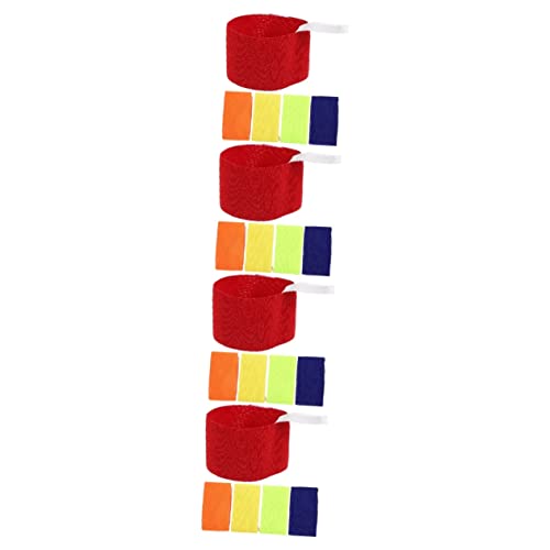 10 Pcs Football Armband Nylon Child Football Training Aldult - color: Assorted Colorx4pcs, size: 24.5X6.5X0.1CMx4pcs