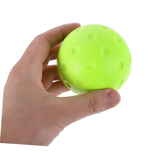 Mikinona Silent Noise-reducing Pickleball Balls Soft PU Foaming Practice for Indoor Outdoor Quiet Training with Consistent Bounce and Reusable Design