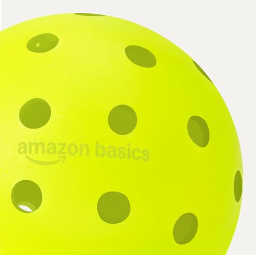 Amazon Basics Outdoor Pickleball Balls, USAPA Approved, Yellow - style: 3-Pack