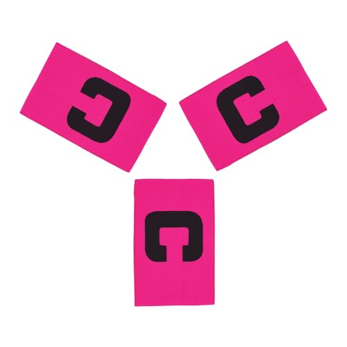 Senston Soccer Ball Captains Armbands for Adult and Youth 3Pcs - color: Pink