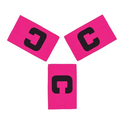 Senston Soccer Ball Captains Armbands for Adult and Youth 3Pcs - color: Pink