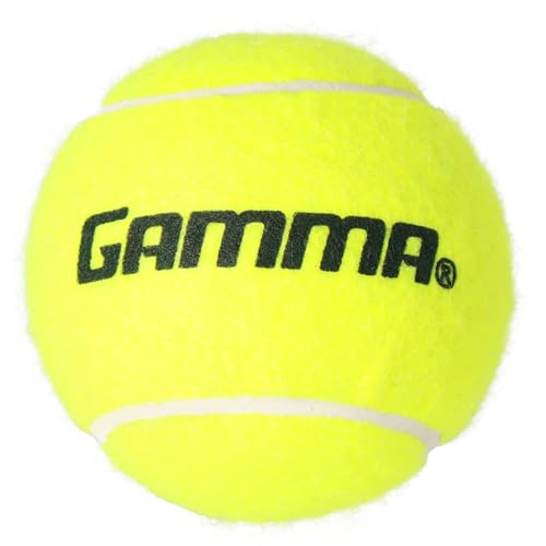 Gamma Pressureless Tennis Balls for Tennis Practice and Lessons, Longer-Term Durability and More Bounce Than Standard Tennis Balls, Yellow, Bag of 18