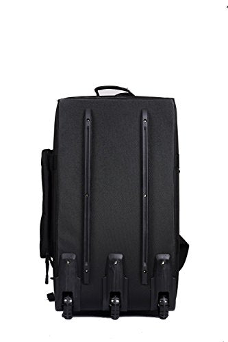 Heavy-Duty X-Large Military Tactical Wheeled Rolling Duffel Trolley Bag For Deployment Traveling Camping Sporting - color: Black
