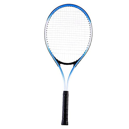 27-inch Beginner Tennis Racque for Adult - Light Adult Singl Racquet Set for Women Men with Carry Bag - color: Blue