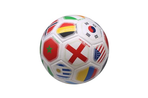 2026 World Flag Country World Flag Training Outdoor Soccer Ball – Size 5 – A Grade Durable