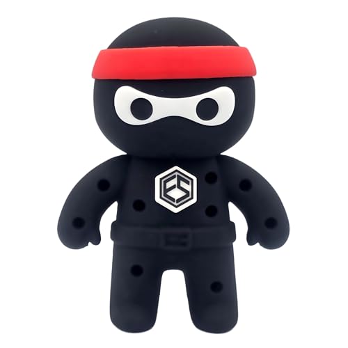 FAR&STRAIGHT Ninja Golf Tee Holder | Interchangeable Plugins | Funny & Unique Golf Gift | Personalized Accessory - style: Fs Logo Plugin