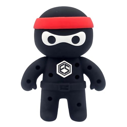 FAR&STRAIGHT Ninja Golf Tee Holder | Interchangeable Plugins | Funny & Unique Golf Gift | Personalized Accessory - style: Fs Logo Plugin