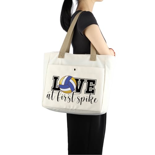 MBMSO Volleyball Tote Bag for volleyball players Volleyball Lover Gift Volleyball Mom tote Team coach Gift volleyball gym bag