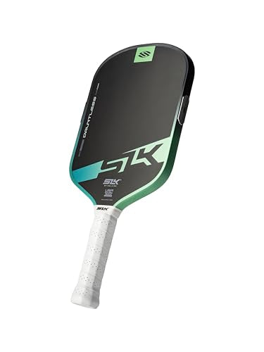 Selkirk Sport SLK Dauntless Pickleball Paddle | T700 Raw Carbon Fiber Pickleball Paddles | High Spin & Control with PureFoam Core - color: Lagoon, size: Elongated