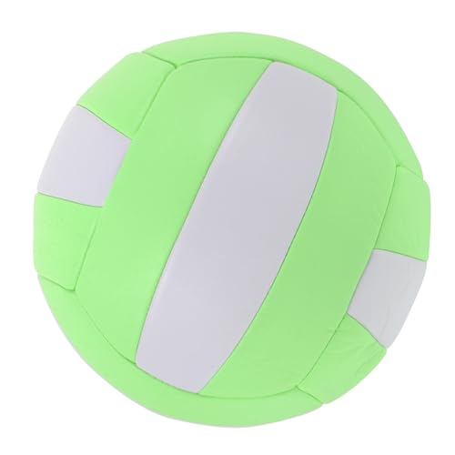 Abaodam Soft Indoor Volleyball Training Ball Durable Elastic Sports Ball for Students and Competition Stylish Macaron Green and White Design for Practice and Game
