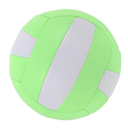 Abaodam Soft Indoor Volleyball Training Ball Durable Elastic Sports Ball for Students and Competition Stylish Macaron Green and White Design for Practice and Game