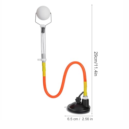 HERCHR Table Tennis Training, Professional Ping Pong Trainer with Suction Base, Table Tennis Training Device Rebound Ball Machine for Beginners