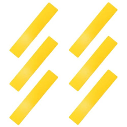 balacoo 6pcs Sports Court Carpet Markers Tennis Training Aid Rectangular Yellow Agility Training Signs for Soccer Football Court Line Markers Training Supplies