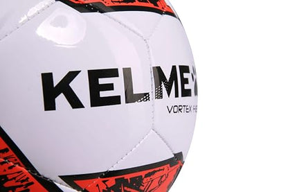 KELME Futsal Soccer Ball - Indoor Sala Ball Pelota de Futbol (White/Orange, 4)