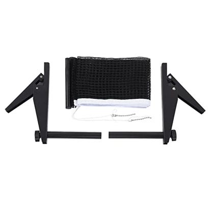 Professional Table Tennis Net Set Premium Stainless Steel Bracket with Durable Nylon Net for Indoor Outdoor Training Competition Practice Portable Easy Install Foldable Desi