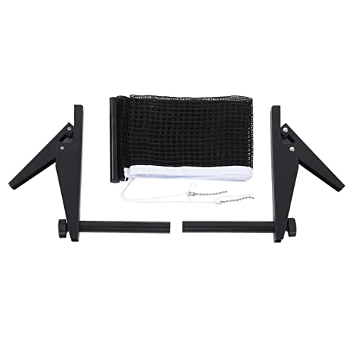 Professional Standard Table Tennis Net Rack Set with Nylon Net, Stainless Steel and Metal Brackets for Indoor Match