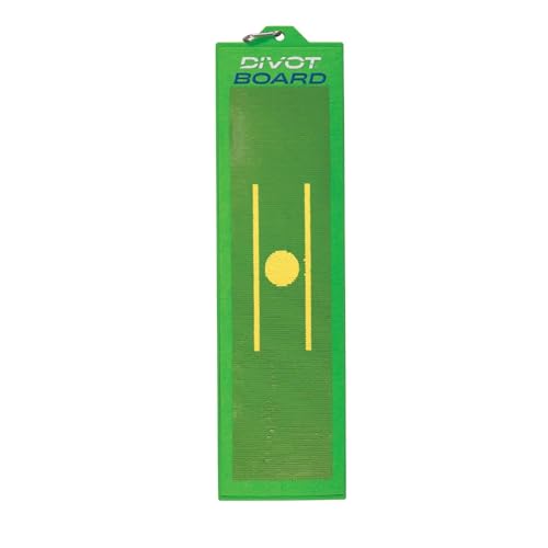 Divot Board Golf Training Aid – Instant Feedback for Swing Path, Low Point & Impact | Improve Ball Striking Indoors or Outdoors | Golf Swing Trainer for Home Practice & Consistent Contact