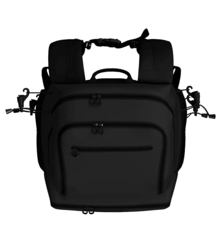 Axe Batpack | Baseball and Softball Backpack | Designed to Carry Bats, Cleats, & All Your Gear - color: Black Onyx
