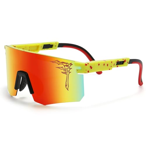 FIXEROS Polarized Youth Baseball Sunglasses for Age 8-16 Boys Girls UV400 Kids Cycling Eyewear Teenagers Sports Glasses - color: Fay2