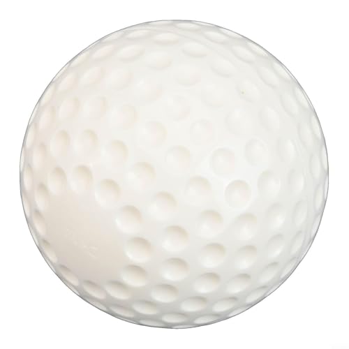 9 Or 12 Inch Dimpled Baseball Softball, PU Material, Suitable for Pitching Machine, Bright Colors - color: White
