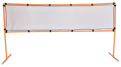 Play Sports Net for Kids - 82" x 44" - Portable Pickleball Badminton Tennis Volleyball Net for Indoor Outdoor - Multi-Game Play Equipment for Backyard Driveway – Orange
