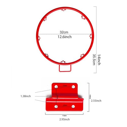 Basketball Hoop, Dream Travel Basketball Rim Goal Wall Mounted Indoor Outdoor Hanging Basketball Hoop
