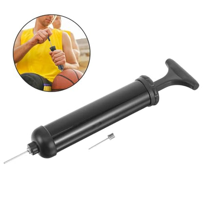 ORFOFE Hand Air Pump for Bike Tires and Sports Balls with 2 Needles, Manual Inflator for Basketball, Soccer, Volleyball, Yoga and Pilates Exercise Balls, Portable Outdoor Inflation Tool