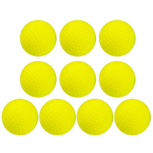 10 Pack Colored Golf Ball PU Foams Golf Practice Ball Realistic Feel Flight Training Ball for Backyard Indoor Outdoor Pu Foams Golf Ball Soft Golfs Ball