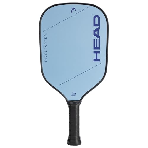 HEAD Kickstarter Pickleball Paddle - Beginner Friendly, Fiberglass Face, Elongated Shape, Light Blue - color: Light Blue