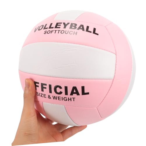 Sosoport Volleyball Official Size 5 PU Leather Soft Volleyballs Outdoor Indoor Volleyballs Backyard Beach Sports Training Game