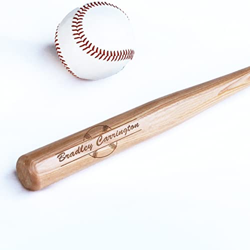 Personalized Mini Bat 18″, Custom Mini Baseball Bat, Personalized Coach Gift, Team Gift, Tee Ball, Baseball Team Coach Gift, Little League Gift, Softball Team Coach Gift - style: Bradley Carrington
