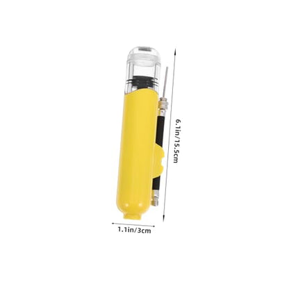 Kisangel Yoga Ball Pump Basketball Air Pump Soccer Ball Pump Balloon Hand Pump Hand Pump for Balls Volleyball - color: Yellow
