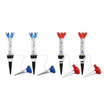 Golf Tee with String, 4Pcs Portable Spring Golf Practice Tees Magnetic Support for Driving Range and Practice Mat Golf Tees Unbreakable Magnet Tee Rubber Tee Indoor Outdoor