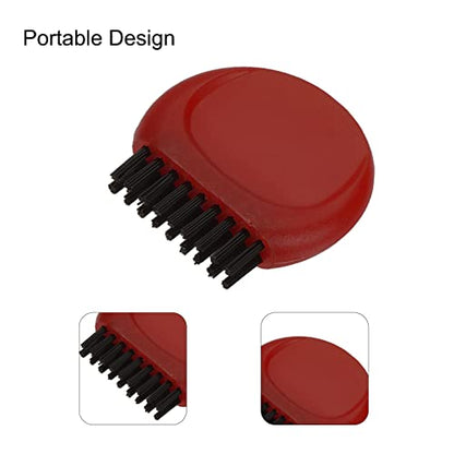 MECCANIXITY Mini Golf Club Brush Pocket Dust Groove Cleaner - color: Red