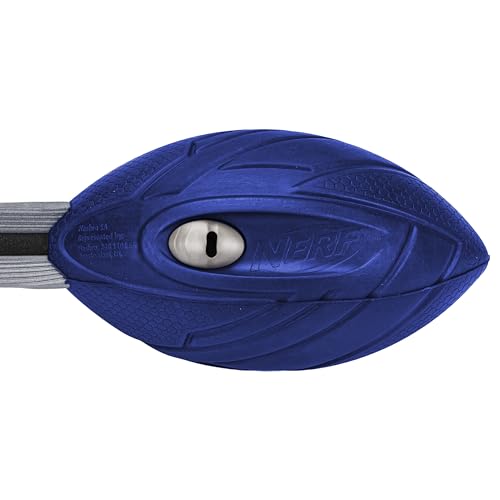 Nerf Vortex Aero Howler Foam Ball – Classic Long-Distance Football - Flight-Optimizing Tail - Hand Grip – Indoor and Outdoor Fun (Blue) - color: Blue