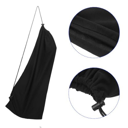 M METERXITY Tennis Racket Cover Bag - Velvet Pouch Tennis Racquet Bag, Single Shoulder, Apply to Tennis Sports (82 x 34 Cm, Black)