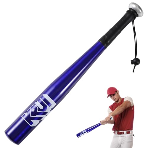 KRUI Aluminum Baseball Bat, 18 Inch Self Defense Bat, Lightweight Bat for Tire Checker, Fish, Keeps in Home, Car, Backpack for Self Defense - color: Blue