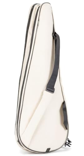 Tennis Bag Lightweight and Padded Tennis Rackets Cover with Adjustable Shoulder Strap - color: Off-white, size: 28"x11.5"