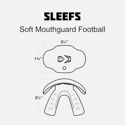 SLEEFS Football Mouth Guard - Youth Mouthguard with Strap - Lip/Teeth Protector Mouthpiece - No Boil - for Youth/Adults, Maximum Air Flow, for All Sports - God's Plan Black
