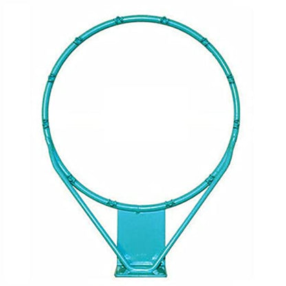 Dunn-Rite Products 18 Inch Splash and Slam RIM150 Outdoor Stainless Steel Vinyl Coated Swimming Pool Backboard Replacement Basketball Hoop Rim, Blue