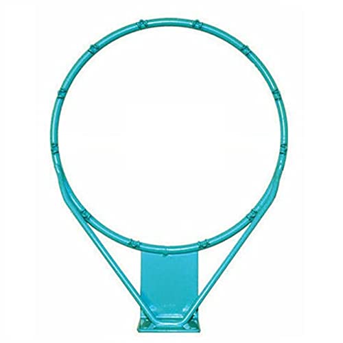Dunn-Rite Products 18 Inch Splash and Slam RIM150 Outdoor Stainless Steel Vinyl Coated Swimming Pool Backboard Replacement Basketball Hoop Rim, Blue