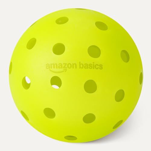Amazon Basics Outdoor Pickleball Balls, USAPA Approved, Yellow - style: 3-Pack