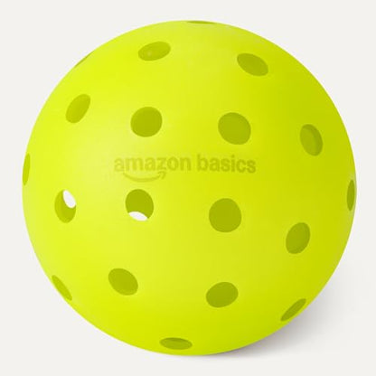 Amazon Basics Outdoor Pickleball Balls, USAPA Approved, Yellow - style: 3-Pack