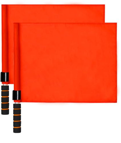 Volleyball Flags Line Judge, 2PCS Referee Flags Volleyball Lightweight Referee Equipment for Volleyball, Track and Field