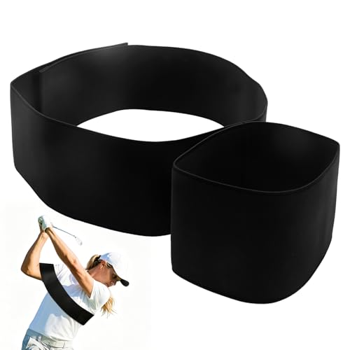 Slider Golf Training Aid, Golf Swing Arm Band for Correct Swing Posture & Maintain Stability, Foldable Elastic Band, Trainer for Left & Right Arm