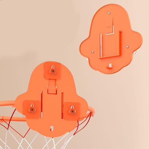 Silent Basketball Hoop – Mini Indoor Goal, Wall Sports Toy | 32cm Quiet Dribble Practice Board, Adhesive Mounting Kit Door Bedroom Playroom Setup, Children Youth Activity Training Entertainment