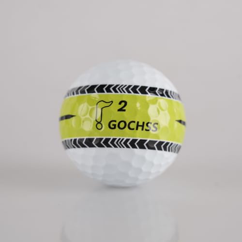 2-Layer Surlyn Golf Balls with Green Aiming Line, 332 Dimples, Low Spin, Long Distance Over 30 Yards, Durable Golf Balls for Amateur, Junior, Lady – 20 Pack