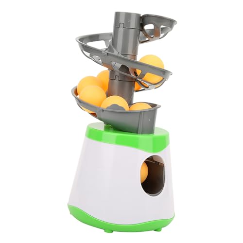 Table Tennis Robot, Portable Automatic Pingpong Ball Launchers, Table Tennis Trainer with 10 Balls for Beginners, Kids, Home Training and Entertainment